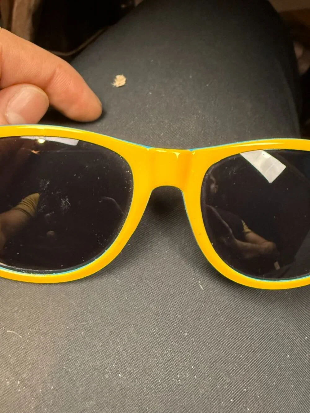 Pacifico Cerveza Branded Sunglasses - Blue and Yellow - Minor Scratches